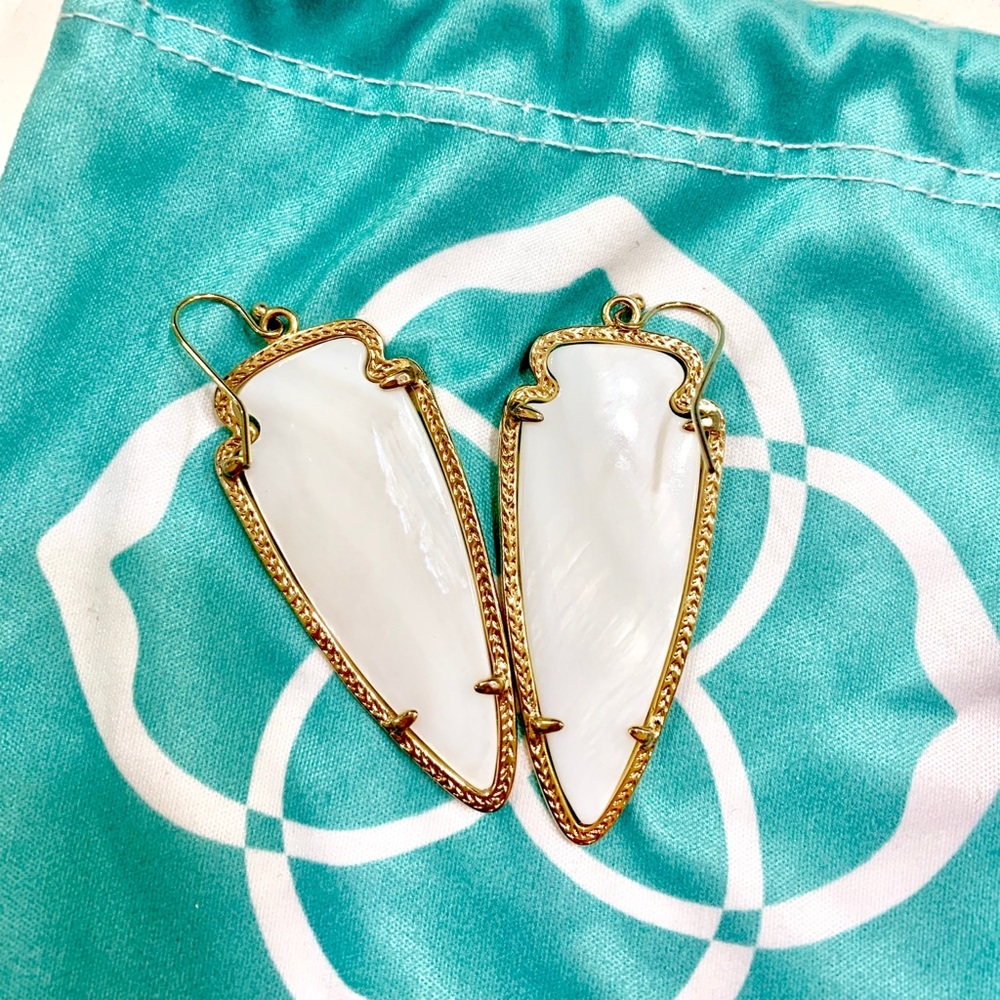 Kendra Scott Skylar Earrings Gold /Mother of Pearl